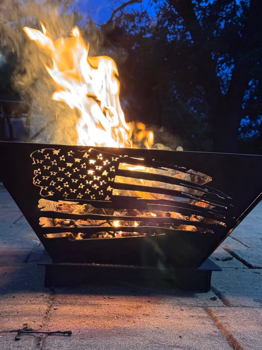 250th Anniversary American fire pit